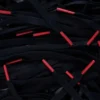 Black Nike laces Red tips