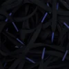 Black Nike laces Royal Blue tips