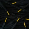Colored Tips laces Black Gold Yellow veters