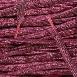 Glitter veters Donkerroze 8 mm