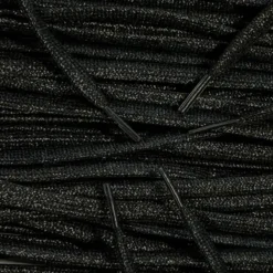 Glitter veters Zwart 8 mm