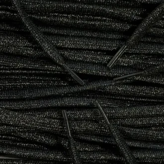 Glitter veters Zwart 8 mm