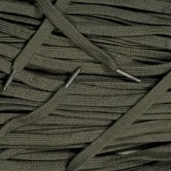 Katoenen veters Legergroen 8 mm