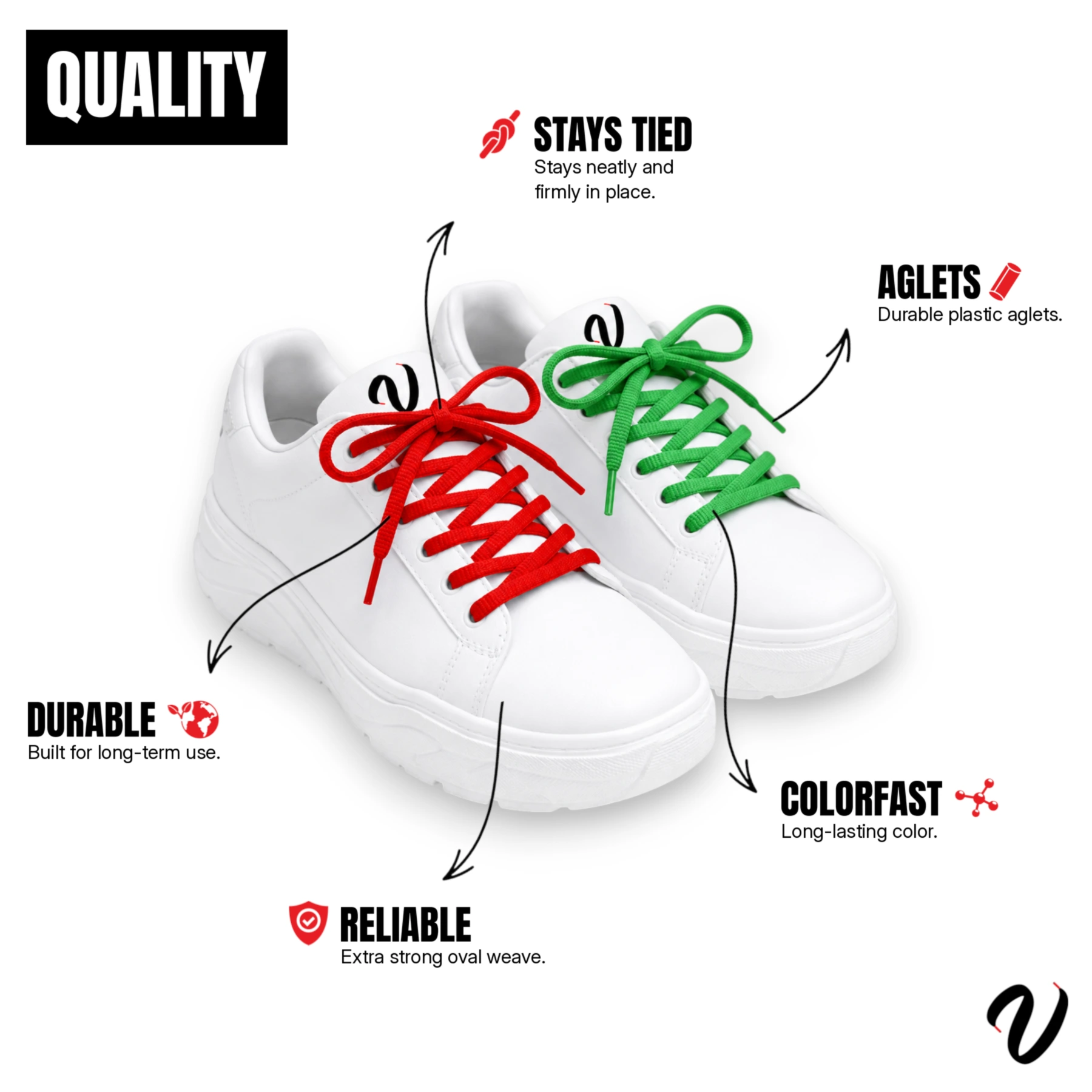 Oval Laces - Coffee