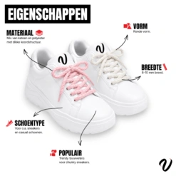 Touw veters - Zwart