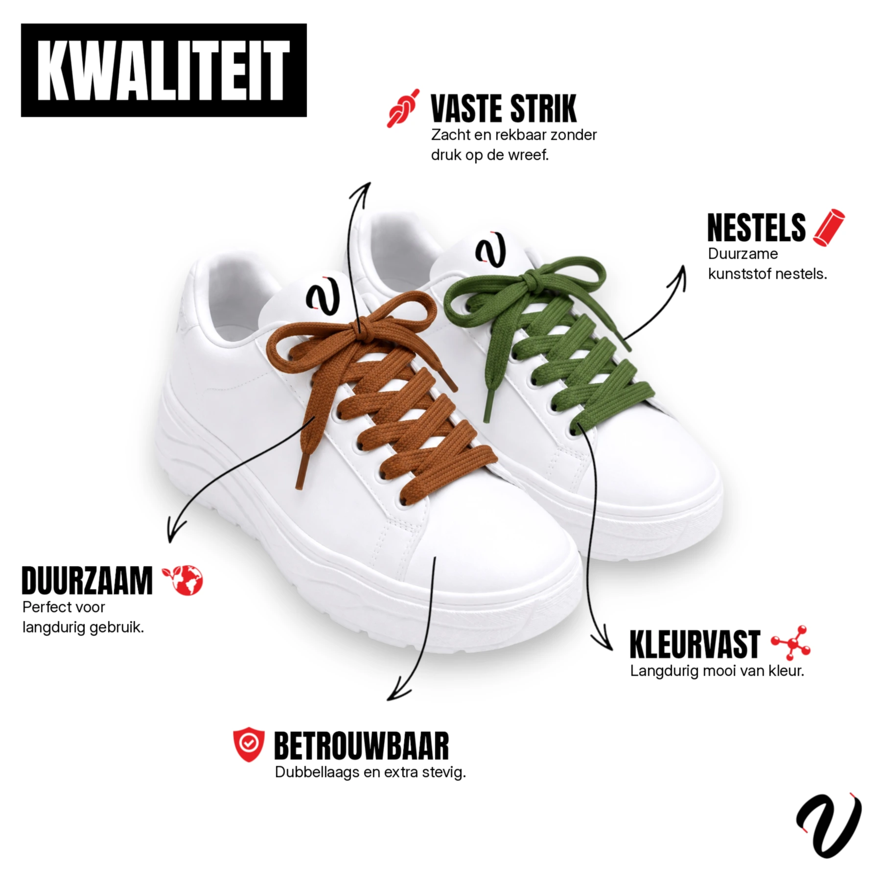 Nike Dunk veters - Grijs (5-Pack)