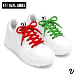 Fat Oval Laces - Bright White