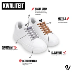 Elastische veters - Hazelnoot