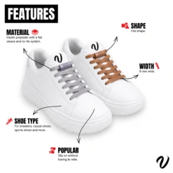 Elastic Laces - Hazelnut
