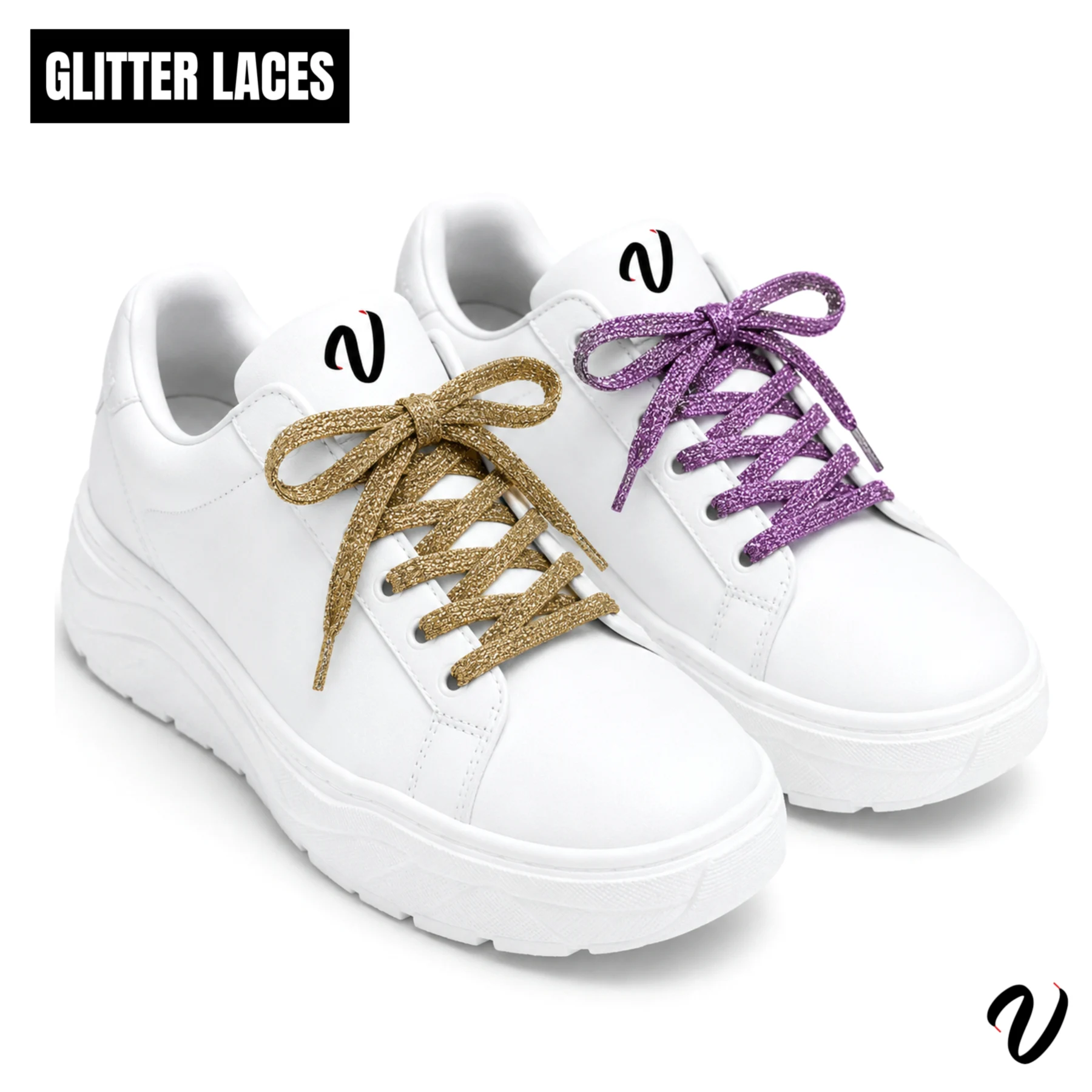 Glitter Laces - Black