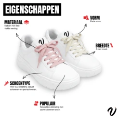 Katoenen veters - Zachtroze