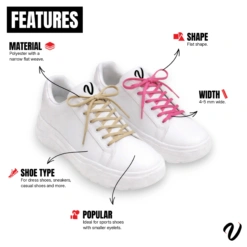 Thin Laces - Polka Black