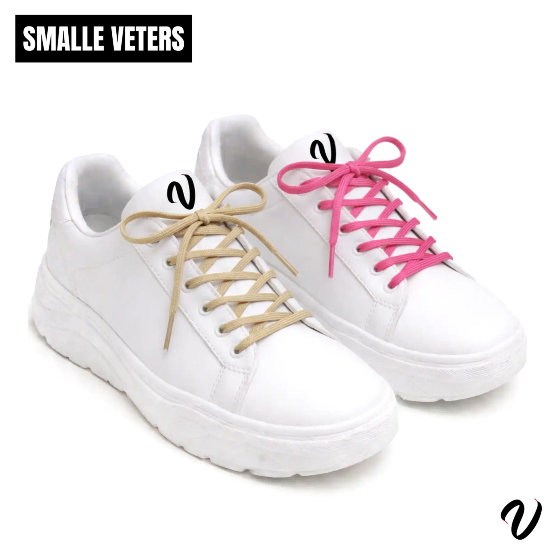 Smalle veters - Polka Zwart